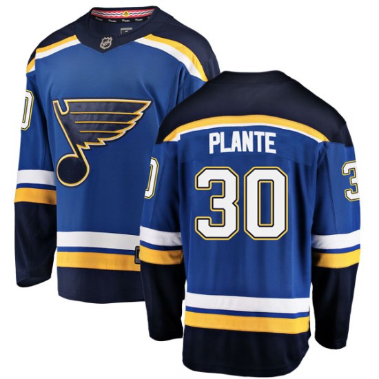 Jacques Plante St. Louis Blues Breakaway Home Fanatics Branded Jersey - Blue