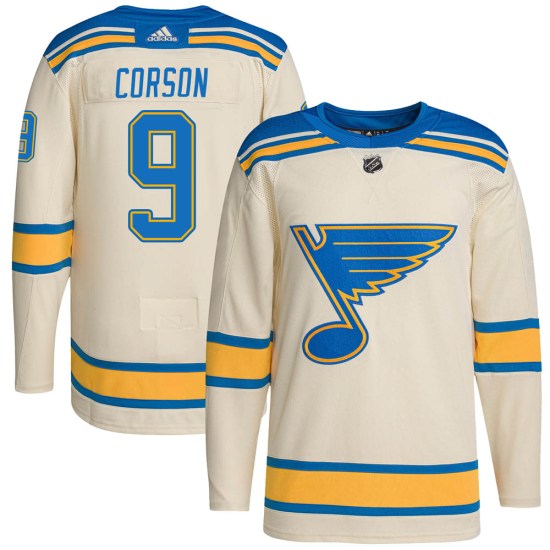 Shayne Corson St. Louis Blues Youth Authentic 2022 Winter Classic Player Adidas Jersey - Cream