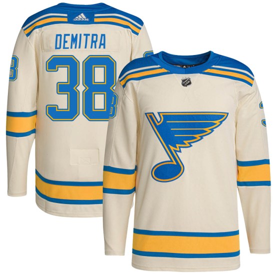 Pavol Demitra St. Louis Blues Youth Authentic 2022 Winter Classic Player Adidas Jersey - Cream