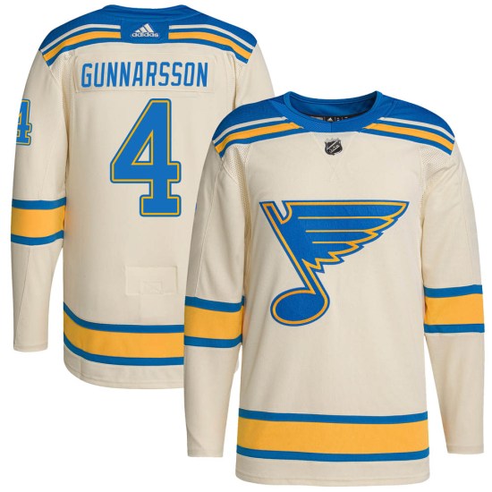 Carl Gunnarsson St. Louis Blues Youth Authentic 2022 Winter Classic Player Adidas Jersey - Cream