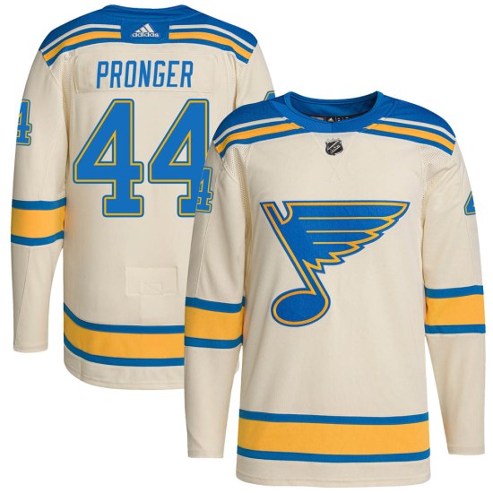 Chris Pronger St. Louis Blues Youth Authentic 2022 Winter Classic Player Adidas Jersey - Cream