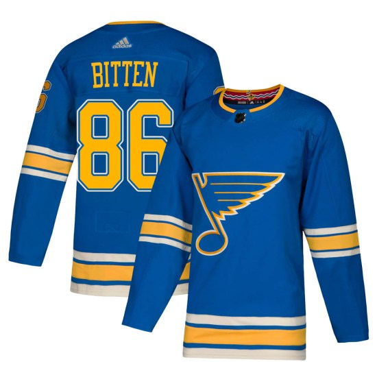 Will Bitten St. Louis Blues Youth Authentic Alternate Adidas Jersey - Blue