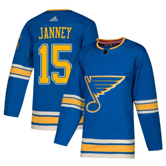 Craig Janney St. Louis Blues Youth Authentic Alternate Adidas Jersey - Blue