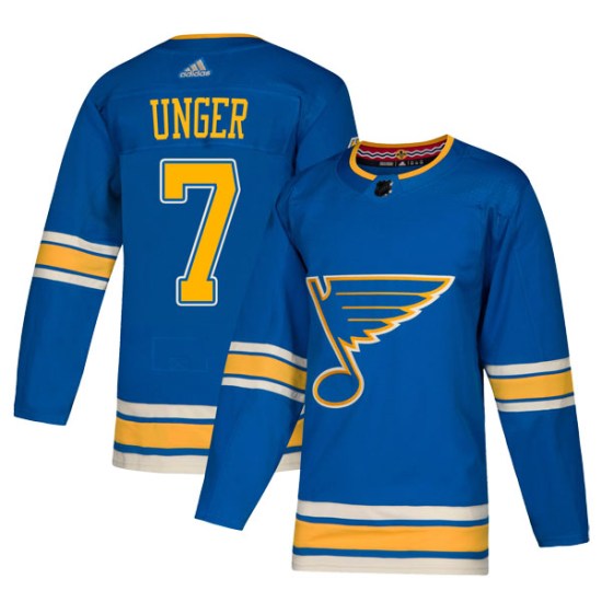 Garry Unger St. Louis Blues Youth Authentic Alternate Adidas Jersey - Blue