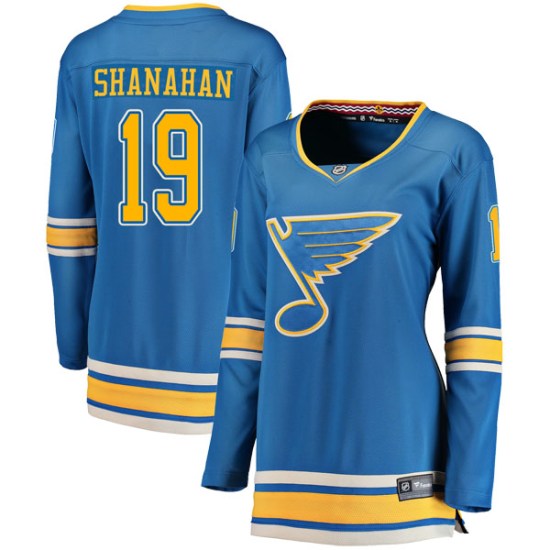 Brendan Shanahan St. Louis Blues Women's Breakaway Alternate Fanatics Branded Jersey - Blue