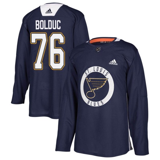 Zack Bolduc St. Louis Blues Authentic Practice Adidas Jersey - Blue