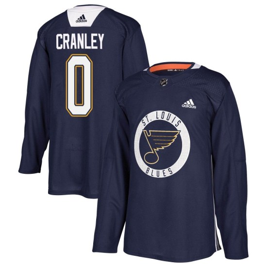 Will Cranley St. Louis Blues Authentic Practice Adidas Jersey - Blue