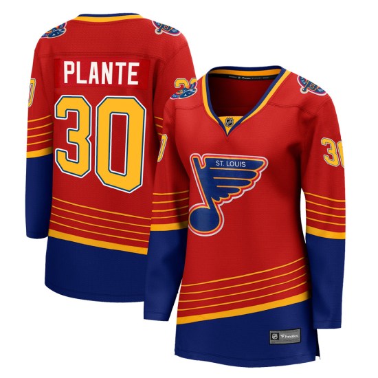Jacques Plante St. Louis Blues Women's Breakaway 2020/21 Special Edition Fanatics Branded Jersey - Red