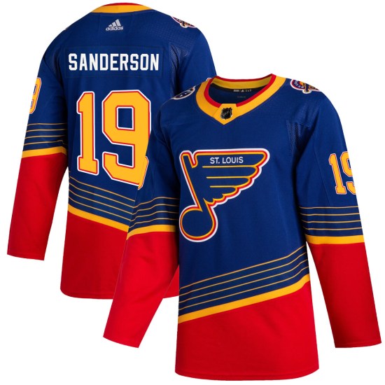 Derek Sanderson St. Louis Blues Authentic 2019/20 Adidas Jersey - Blue