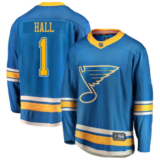 Glenn Hall St. Louis Blues Youth Breakaway Alternate Fanatics Branded Jersey - Blue