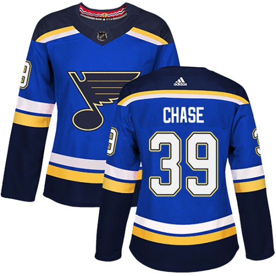 Kelly Chase St. Louis Blues Women's Authentic Home Adidas Jersey - Blue