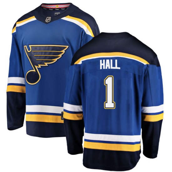Glenn Hall St. Louis Blues Youth Breakaway Home Fanatics Branded Jersey - Blue